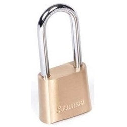 CCL Security Products K437 | Padlock, Resettable, 4-Dial, 2" Width, 2-1/4" Shackle Clearance, Steel Shackle, Satin Brass