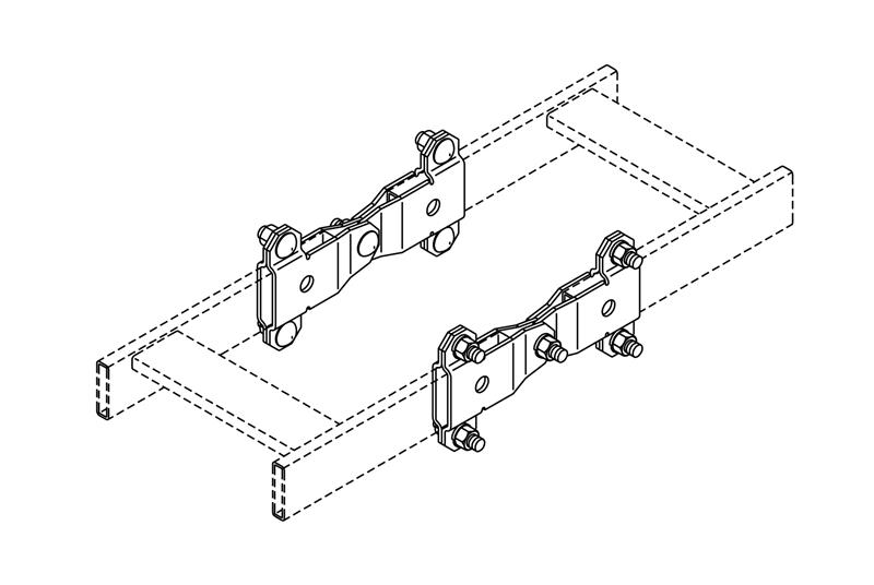 Chatsworth 10489-701 | Vertical Swivel Splice Kit 3/8 x 1 1/2"