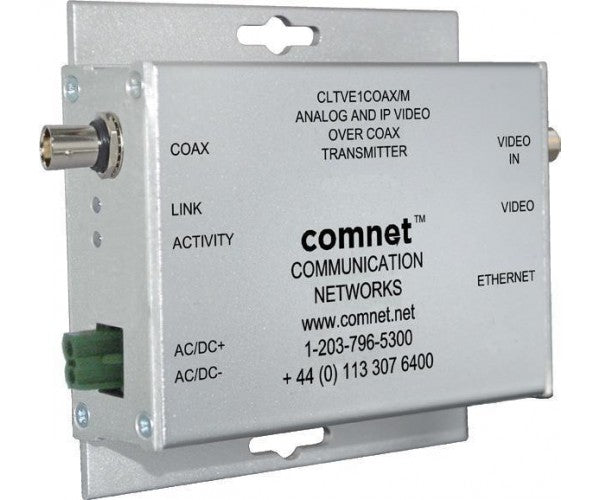 Comnet Communication Networks CLTVE1COAXM Analog Baseband Video And 10/100Tx Ether
