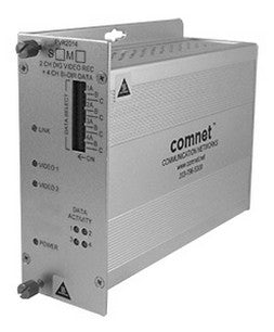 Comnet FVR40D4SFP 4-Channel 10-Bit Digital Video Reciever With 4 Bi-Directional Data Channels Wit