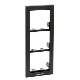 Comelit 3311/3A | iKall 3 Module Holder Frame Complete With Cornice Anthracite Color