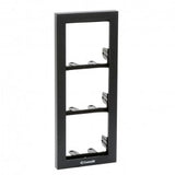 Comelit 3311/3A | iKall 3 Module Holder Frame Complete With Cornice Anthracite Color
