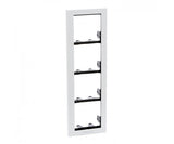 Comelit 3311/4W | iKall 4 Module Holder Frame Complete With Cornice White Color