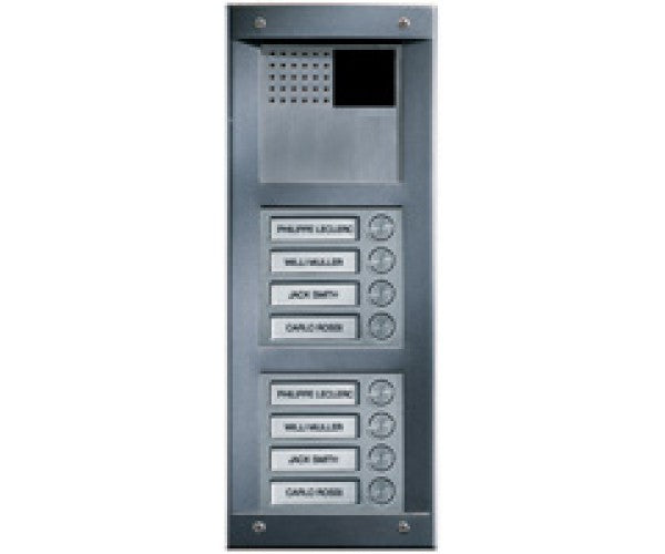 Comelit VV8F | EZ-Pack A/V Entry Panel Kit (Flush) 8 Button Vandalcom Series For SimpleBus