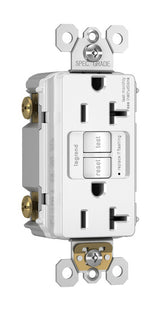 Legrand 2097NAW | Radiant 20A Duplex Self-Test Gfci Receptacles With Safelock Protection, Nafta-Compliant, White