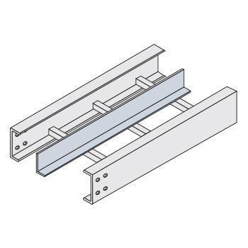 Cablofil 4A-0012-99-ZN | Straight Horizontal Divider Kit, Aluminum, Zinc Plated, 12 L x 4 H in.