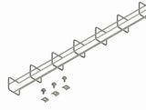 Cablofil CFG50/200EZ | Cable Tray, Steel, Electrozinc Plated, 10 ft. L, 2 H x 7.87 W in.