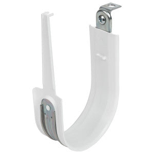 Cablofil CJ64HPAC6 | 4'' White Plastic Coated J-Hook W/ Latch & 90Â° Angle Clip 3/8'' Rod Box Of 25 [F000702]