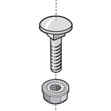 Cablofil EZBN5/16EZ | 5/16'' Round Head Screw & Flange Nut (50 Pcs) [942778]