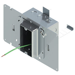Cablofil EZEW1-DGP58 | 4 in. Square Box With Ground Pigtail And 1-Gang 5/8'' Ring With Protective Mud Cover - Box Of 10 [Ef000061]