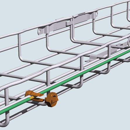 Cablofil GNDSB | Split Bolt Grounding Lug, 3 - 1/4 AWG, Steel