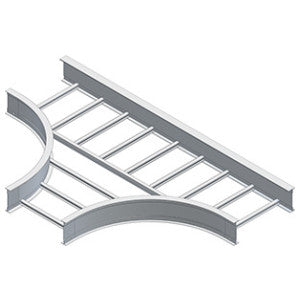 Cablofil LD-4A-HT12-24 | Cable Tray Fitting, Horizontal Tee, Aluminum, 4 H x 39 L in, 12 in Bend Radius, 4 in. H, 39 in L
