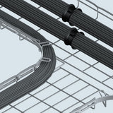 Cablofil RADT9012KIT2BL | 2 Inch Deep 12'' Radius 1 T Or 2 90 Degree Bend Kit - Black (2 Pcs) [943475]