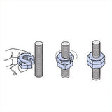 Cablofil SON3/8EZ | Cable Tray Fitting, Steel, Slip-On Lock Nut, 3/8 to 18 in Thread, 2 per Package pk, 2 per Package