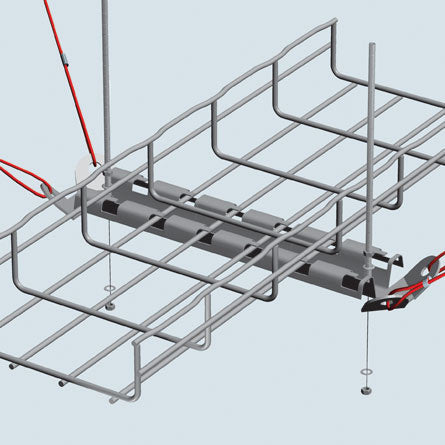 Cablofil SZMCKIT | Seismic Bracing Kit, Steel, Red, 10 in. L