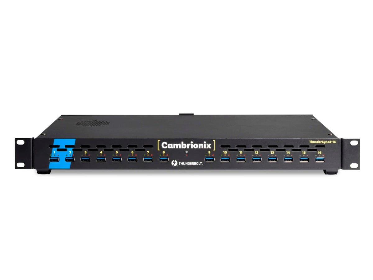 Cambrionix Ltd THUNDERSYNC3-16 | USB Charging Hub, 16 Port