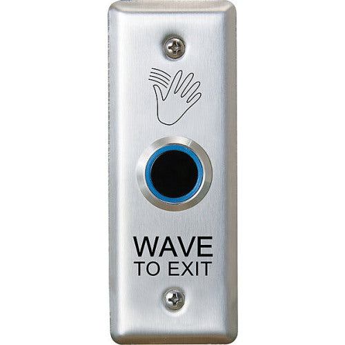 Camden Door Controls CM-222/46N | Camden Valuewave Touchless Switch, Narrow (Jamb),Wave To Exit, Blue/Green Illum