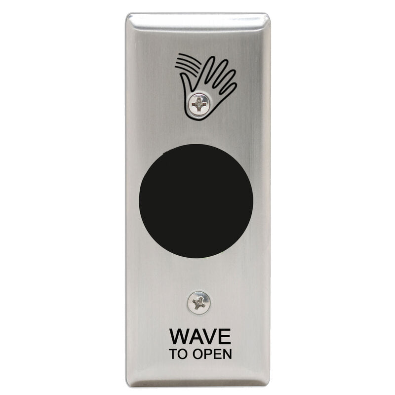 Camden Door Controls CM-333/41SN | Hybrid Battery Powered Touchless Switch, 1 Wired Relay