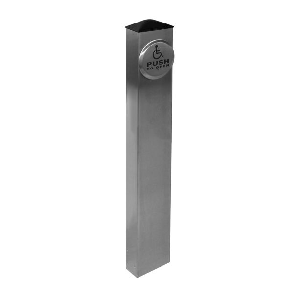 Camden Door Controls CM-42-BSU-SS | 42" Tall, Single Gang Switch Prep, 6" x 6" Stainless Steel