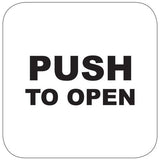 Camden Door Controls CM-45/354 | 4 Â½" Square Push Plate with Sounder, Illuminated Red/Green Surface Mount CM-54i Box, 'Push to Open', Black Graphics