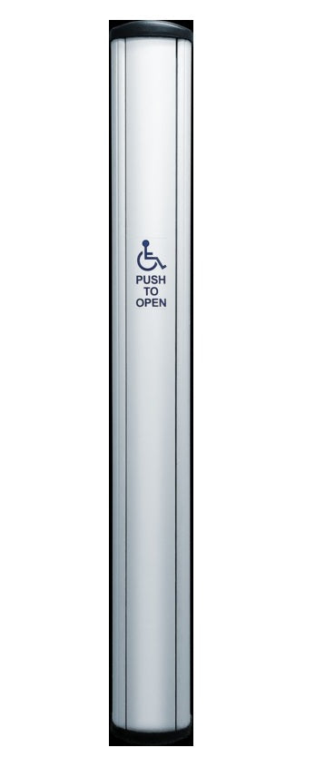 Camden Door Controls CM-7436/4 | 36" x 4" Column Push Plate Switch Aluminum Wheelchair, Push to Open