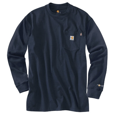 Carhartt 100235410REGXL | FR Long Sleeve T-Shirt, Dark Navy, X-Large