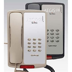 Cetis Inc 80002 | Scitec Aegis-P-08 Black, Single-Line Corded, Non-Speakerphone