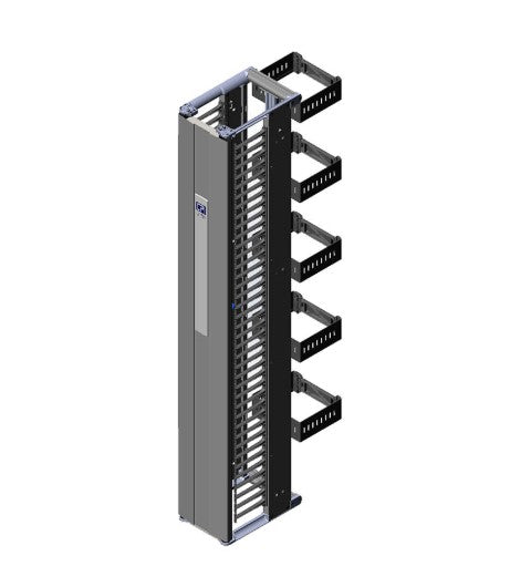 Chatsworth Products 32573-700 | Cable Ring Kit for Motive Single-Sided Vertical Cable Manager; 6"W (150 mm); Black; Pack of 5