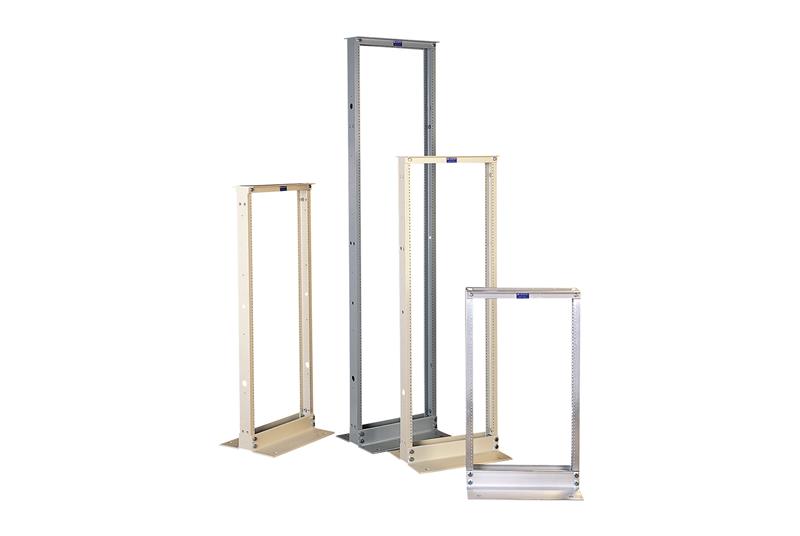 Chatsworth 46383-E05 | Universal Rack, 23"EIA Two Post Rack, Two Top Angles, 7.6'H (2.3 m), 48U, Glacier White