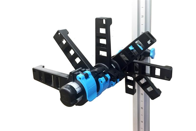 Chatsworth Products 32612-E03 | Motive Single-Sided Vertical Cable Manager, 7'H x 10"W x 15.5"D, Glacier White with Black Fingers