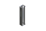 Chatsworth Products 32612-E03 | Motive Single-Sided Vertical Cable Manager, 7'H x 10"W x 15.5"D, Glacier White with Black Fingers