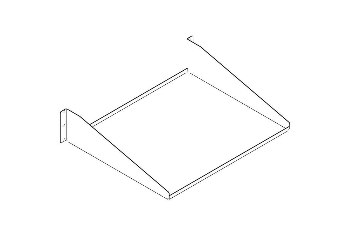 Chatsworth Products 40751-E19 | Standard Double-Sided Steel Shelf 19" Rack-mountable Glacier White