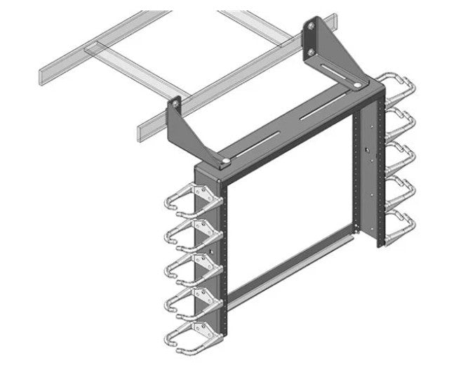 Chatsworth Products Inc 13396-704 | D-Rings for 4U Rack 6 Rings Black
