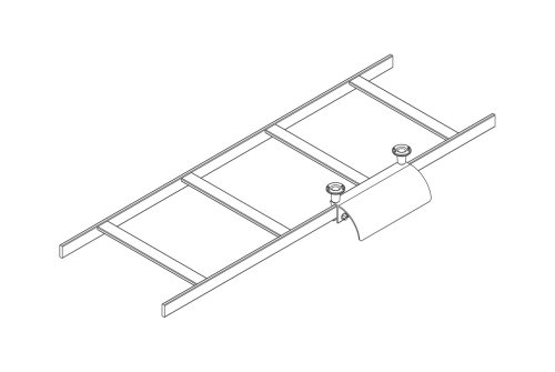 Chatsworth 12101-E03 | 5"w Radius Drop For Miscrunway Stringer, Incls 2cable Spools Glacier