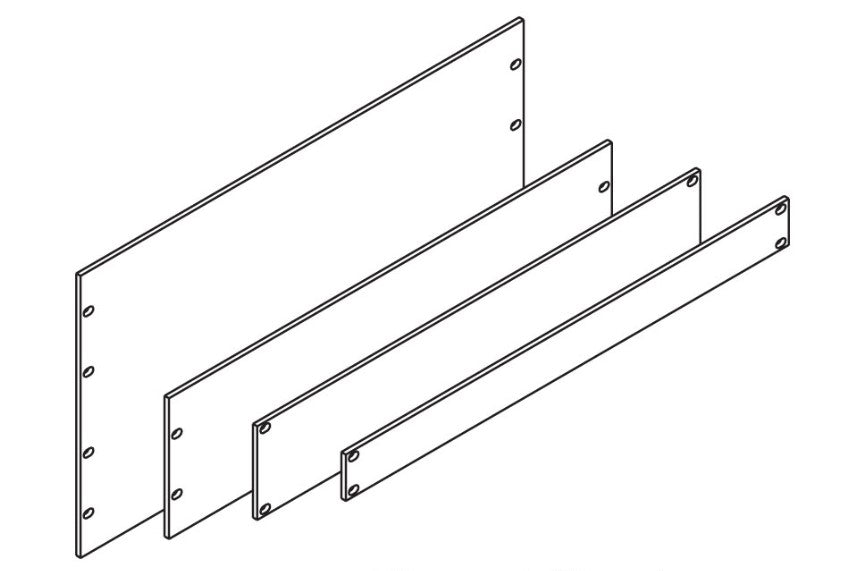 Chatsworth 30024-E05 | Filler Panel, 5U 8.7" H  X 19" W X 3/16" D, Glacier White