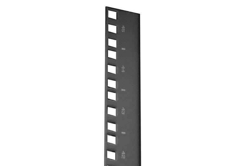 Chatsworth 15260-703 | Adjustable Rail ServerRack Fixed Equipment Mounting Rail, 45 RMU, 15"D (381 mm), Square-Punched Mounting Holes, Black