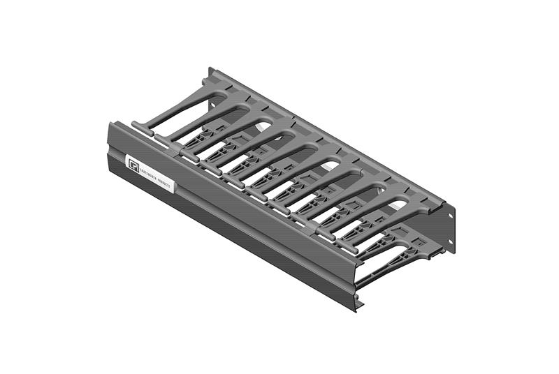 Chatsworth 35432-E02 | Motive Horizontal Cable Manager without Cable Pass-Through Ports, 2U x 19" EIA W x 8.2"D (208 mm), Glacier White