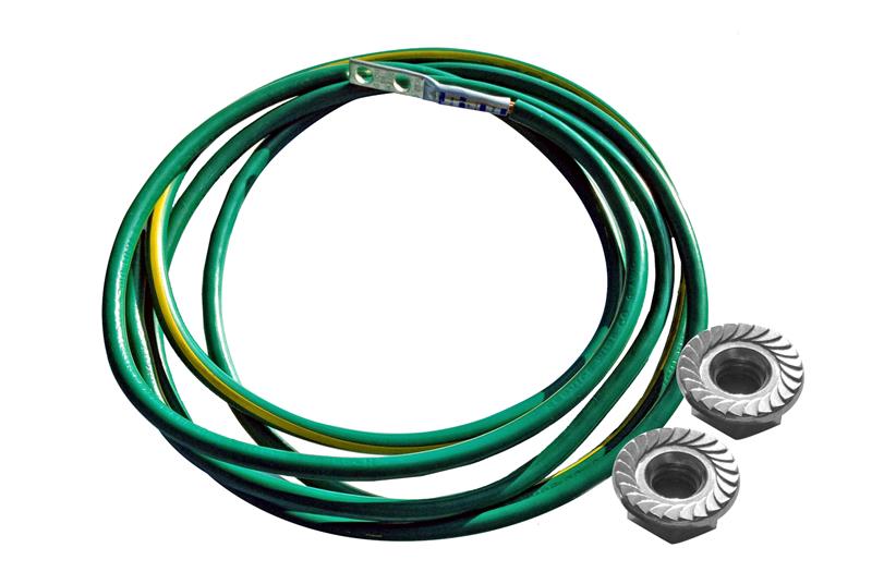 Chatsworth 40159-008 | Rack Bonding Jumper Kit, 9'L (2.7 m) #6 AWG stranded copper conductor insulated green