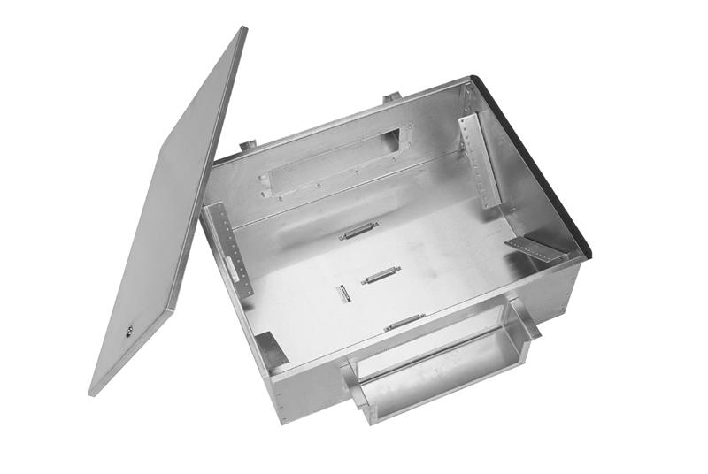 Chatsworth A0802-RF-DI | Raised Floor Enclosure with Locking Lid for Patch Panels, 4U+4U Enclosure for 9" (230mm) Floor