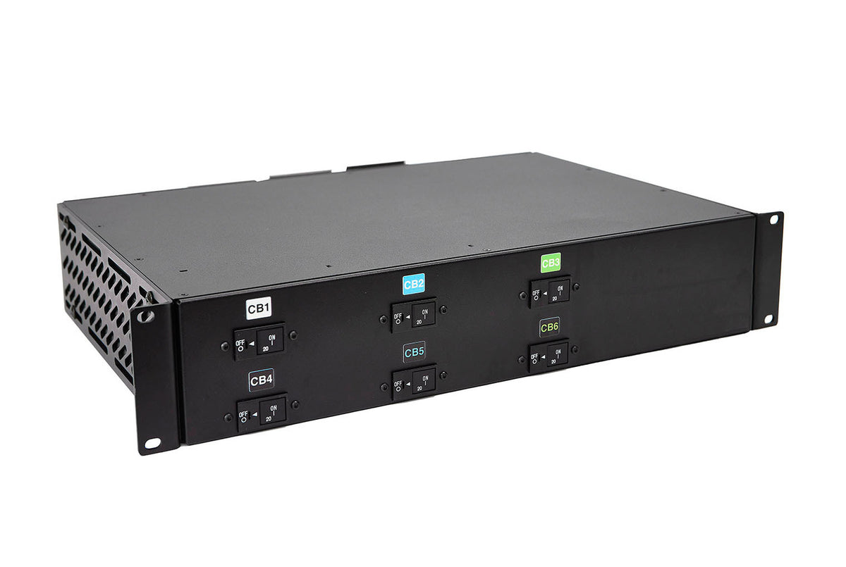Chatsworth E0-1486-C | Basic eConnect PDU, Black, Horizontal 2U, IEC32A 3P+N+E Input, 18.4(UL) / 23kW(CE), 149°F (65°C)