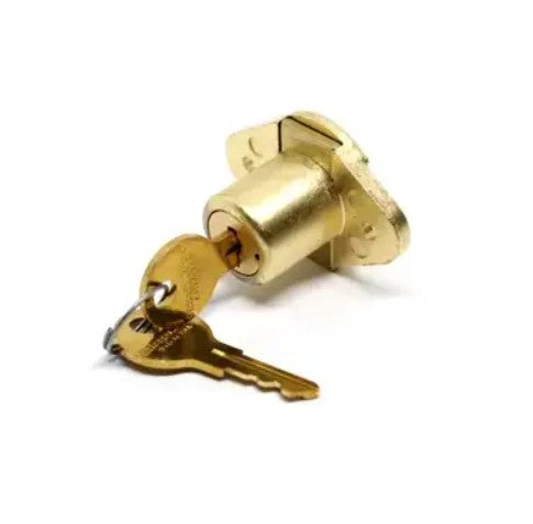 Chicago Lock C1968 KA 1289 | Bolt-Type Lock, US4 Satin Brass, Disc Tumbler Key, Steel