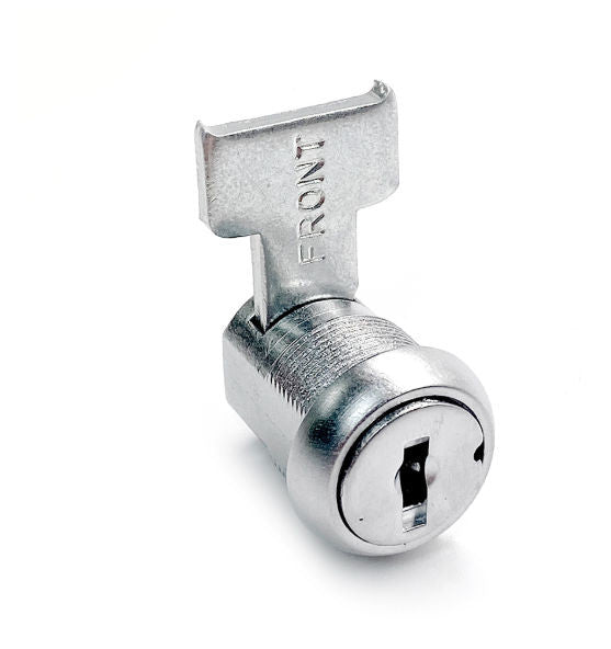 Chicago Lock C1974 KA 1454 | Drawer Lock, US26D Satin Chrome, Disc Tumbler Key
