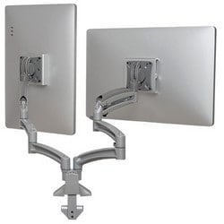 Chief Manufacturing K1D230S | Monitor Mount, Dual, Landscape/Portrait, 13 Inch Height Adjustment, 26.3 Inch Extension, 2.45 Inch Depth