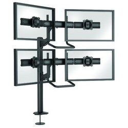 Chief Manufacturing K4G220B | Monitor Mount, Desk Mount, Adjustable, 2 x 2 Array, Grommet, Landscape/Portrait