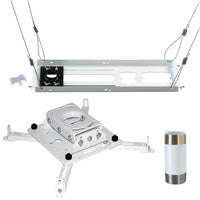Chief Manufacturing KITPS003W | Kit with Universal Projector Mount, Fixed Extension Column, Suspended Ceiling