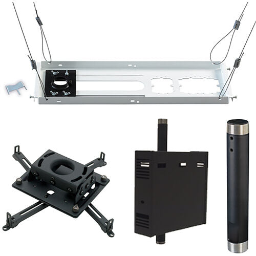 Chief Manufacturing KITPS012C | Projector Mount Kit, Universal, Black, Includes 8 Inch 1-Slot Suspended Ceiling Kit