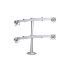 Chief Manufacturing KTG445S | Monitor Grommet Mount, Widescreen Quad, 34.5 Inch Width x 6.9 Inch Depth x 28.5 Inch Height, Silver