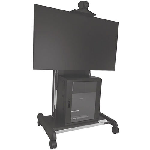 Chief Manufacturing XVAUB | Video Conferencing Cart, Universal, 38.8 Inch Width x 29 Inch Depth x 54.9 Inch Height, Black