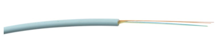 Cleerline Technology Group 4D50125MOM3P | Fiber Optic Cable, Distribution Type Plenum, Length 4 ft