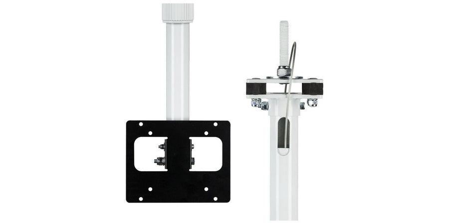 Clinton Electronics CE-CM-LX-12 | Telescoping Ceiling Mount Bracket, LCD/PVM Pole, Adjustable, VESA 75 and 100 Mounting Pattern, 6 to 11’ 6" Length